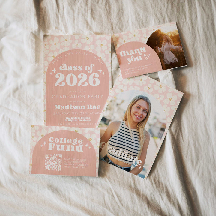 Daisy Graduation Invitation Bundle