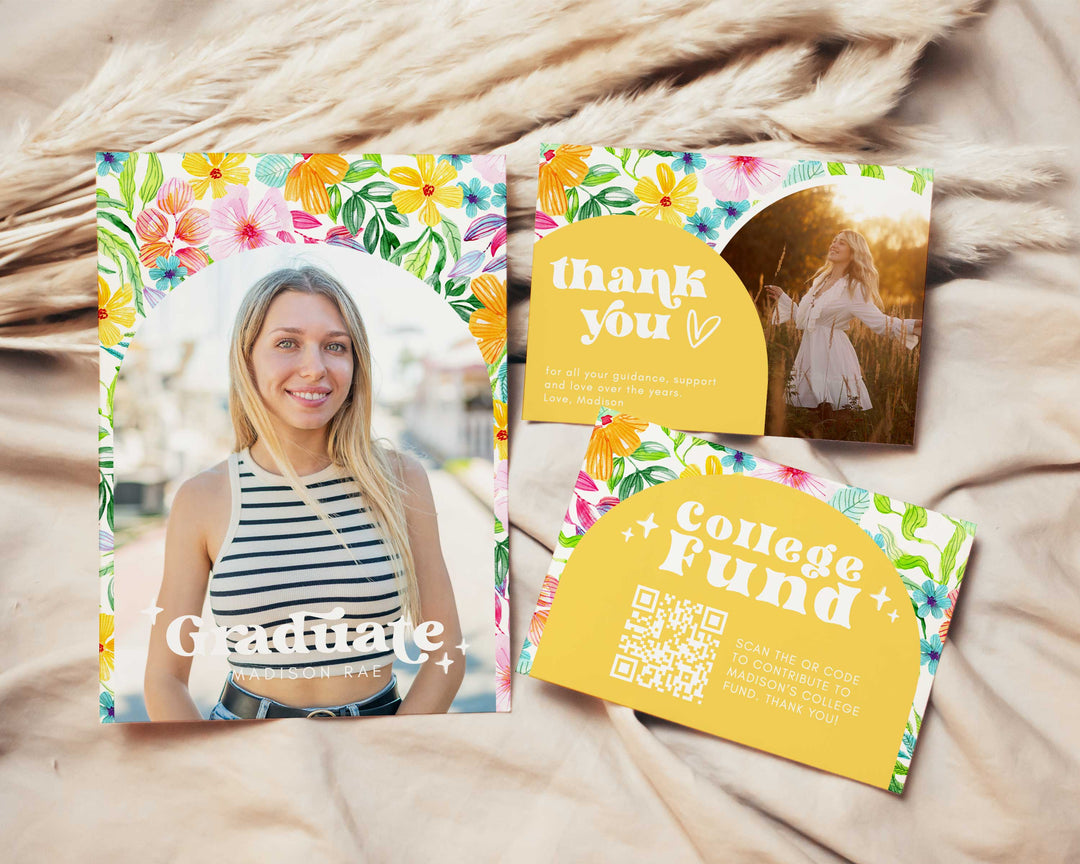 Tropical Graduation Invitation Bundle