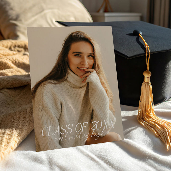 Pink Wavy Graduation Invitation