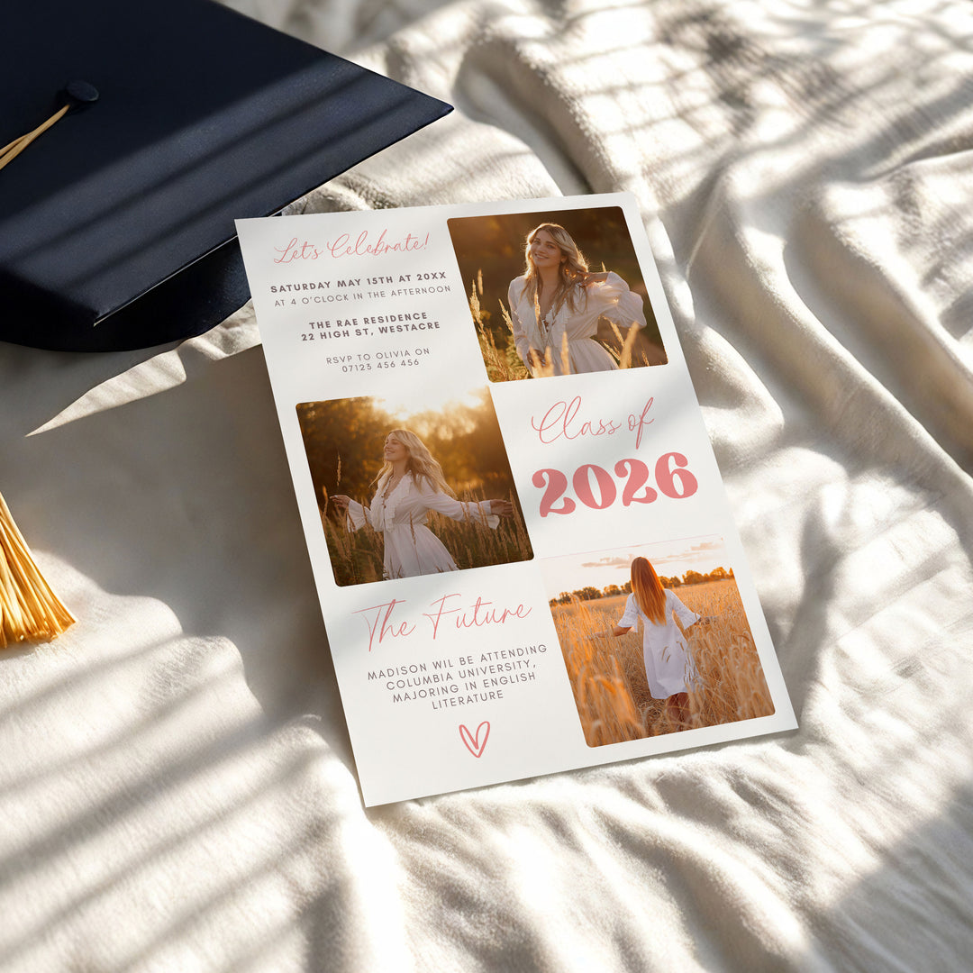 Wildflower Graduation Invitation