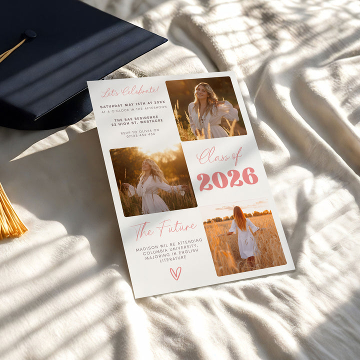 Wildflower Graduation Invitation