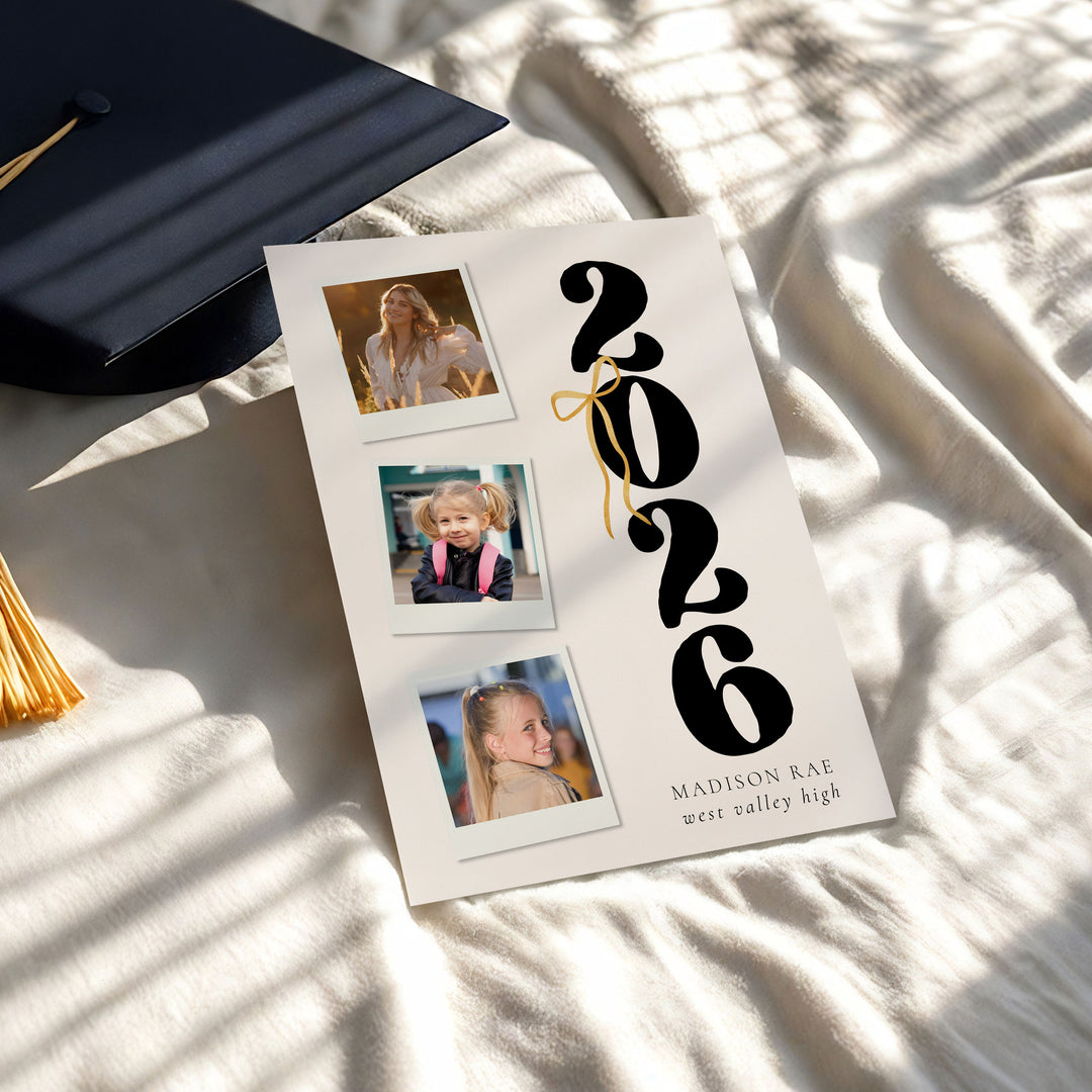 Photo Stirp Graduation Announcement
