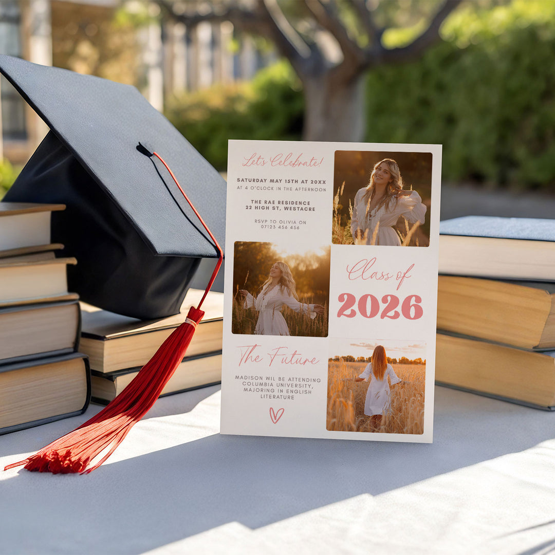 Wildflower Graduation Invitation