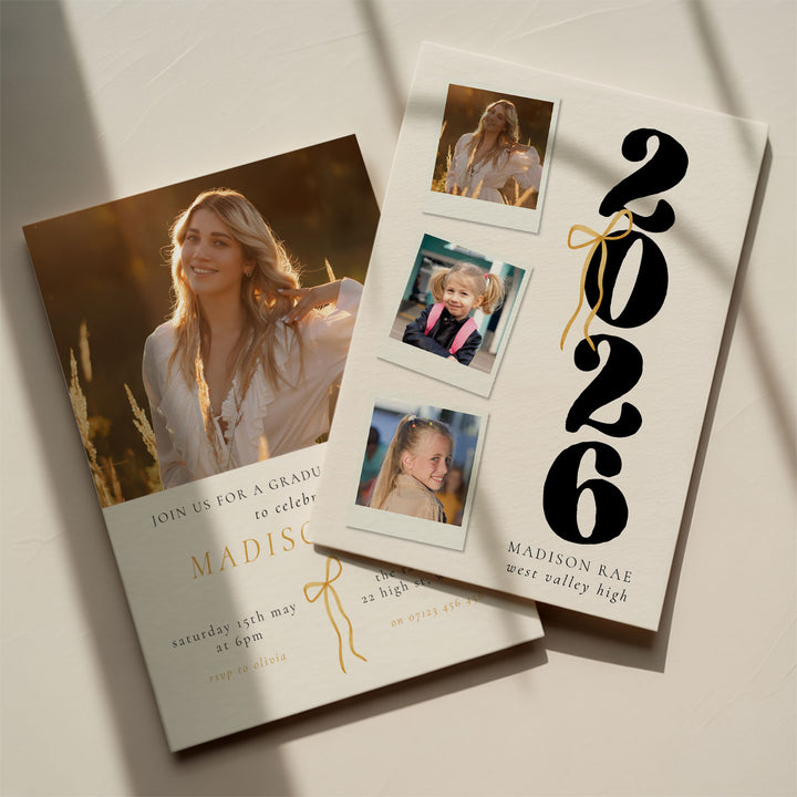 Photo Stirp Graduation Announcement