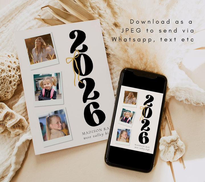 Photo Stirp Graduation Announcement