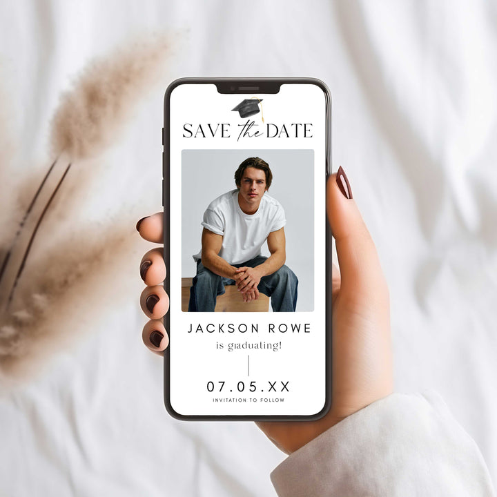 Graduation Save The Date With Photo