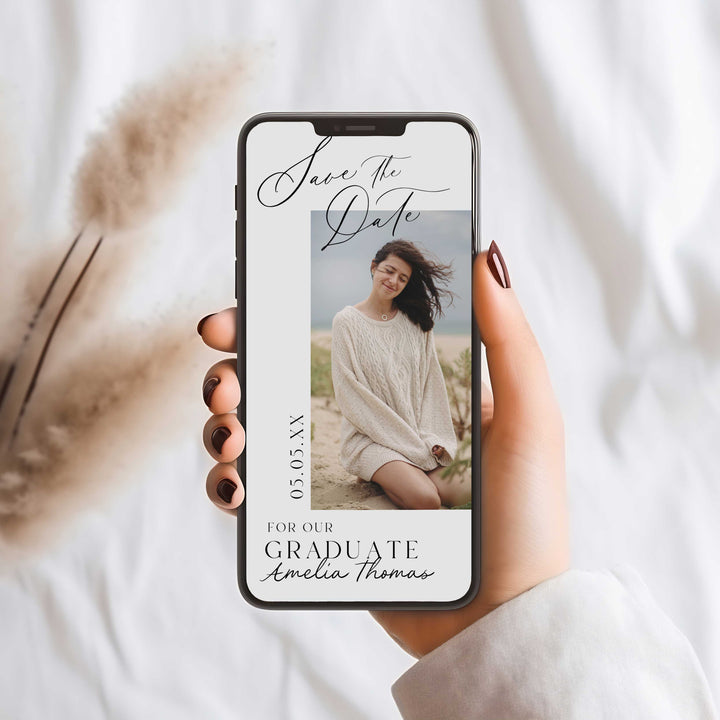 Save The Date Wedding With Calligraphy Font