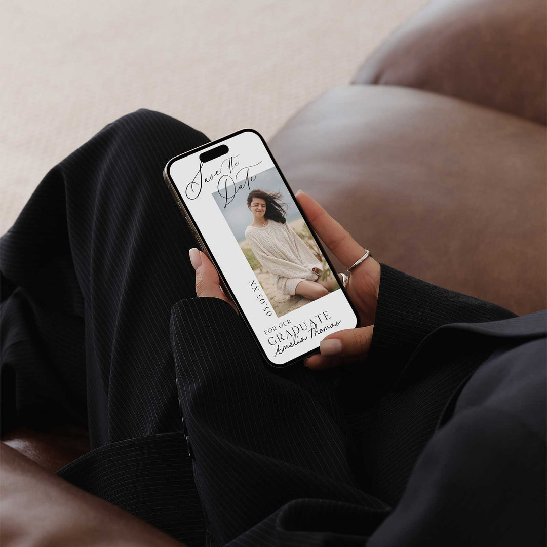 Save The Date Wedding With Calligraphy Font