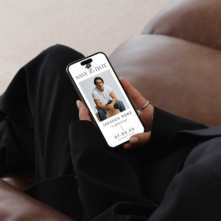 Graduation Save The Date With Photo