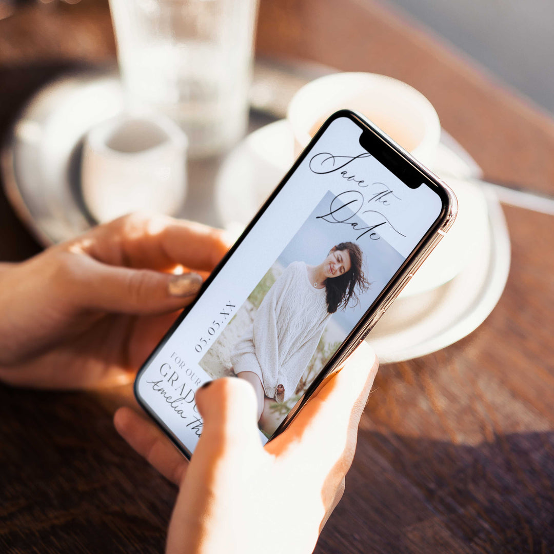 Save The Date Wedding With Calligraphy Font