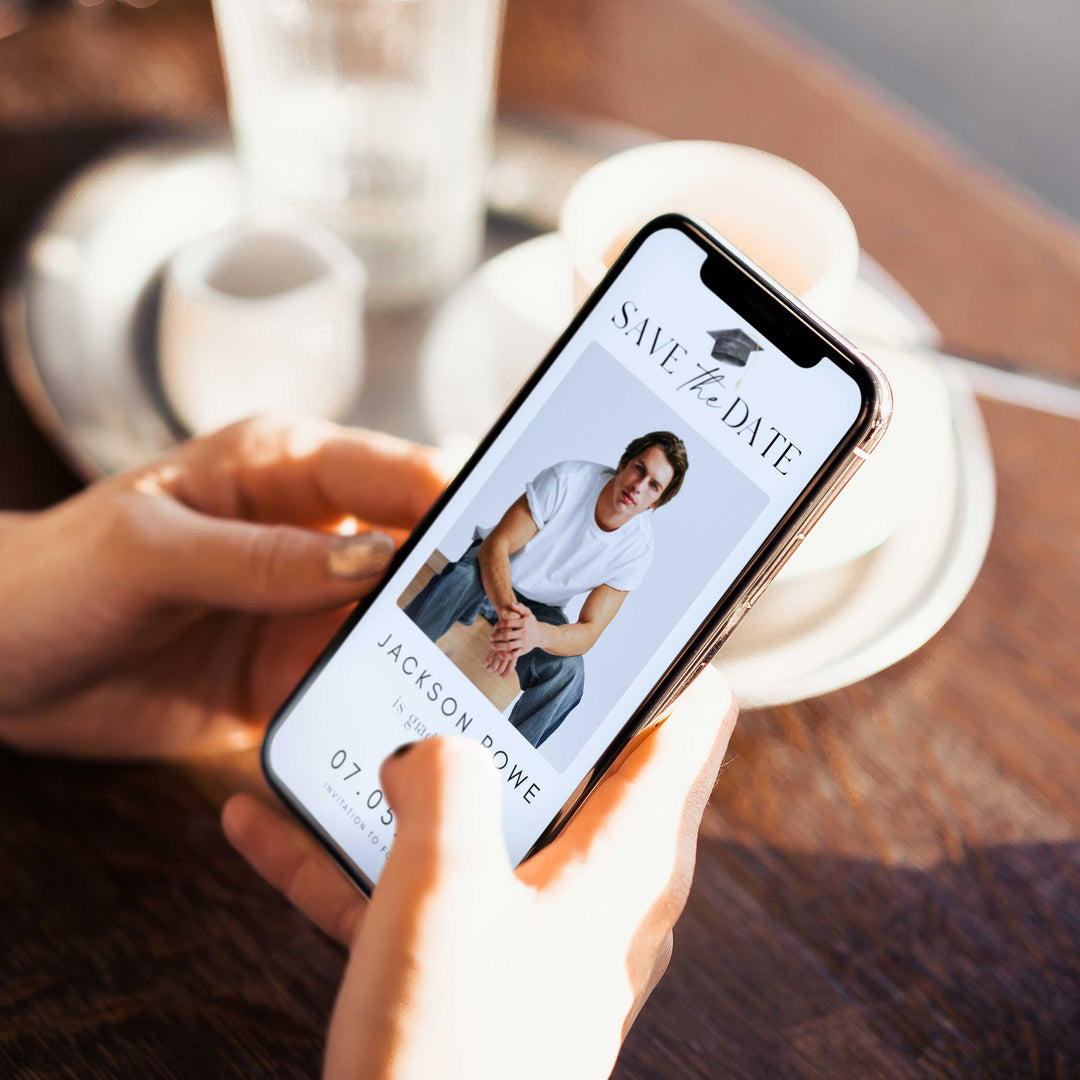 Graduation Save The Date With Photo