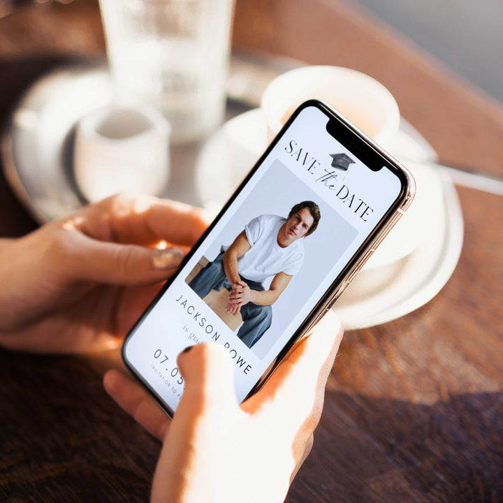 Graduation Save The Date With Photo