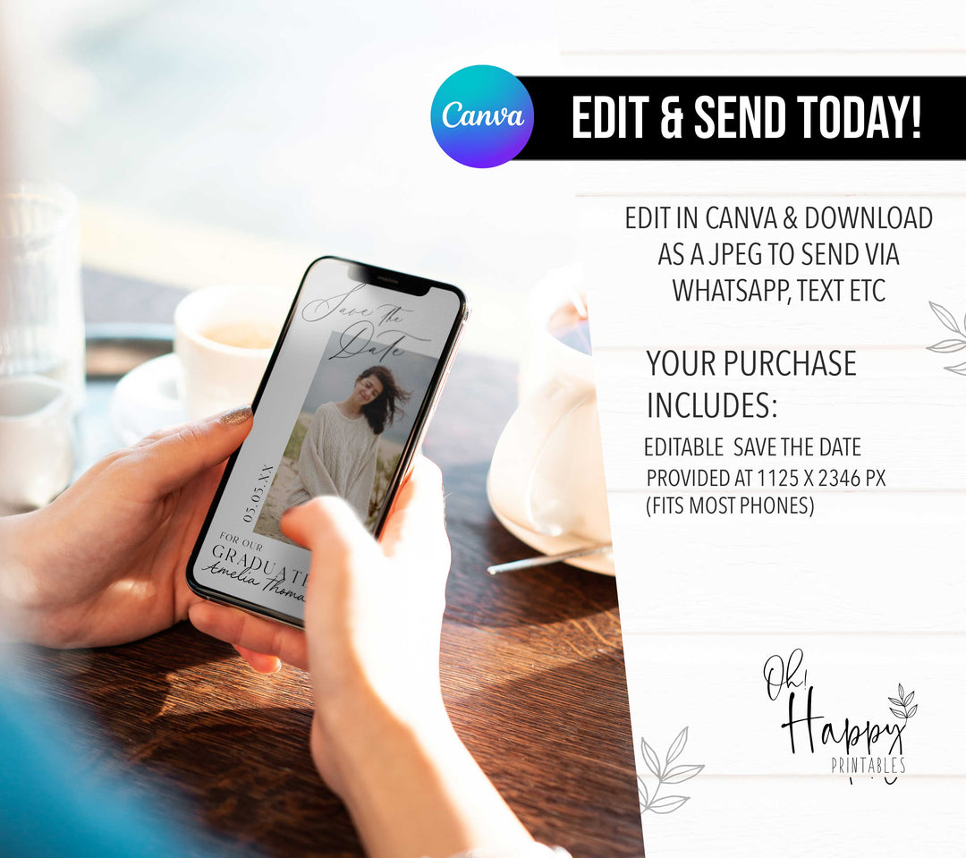 Save The Date Wedding With Calligraphy Font