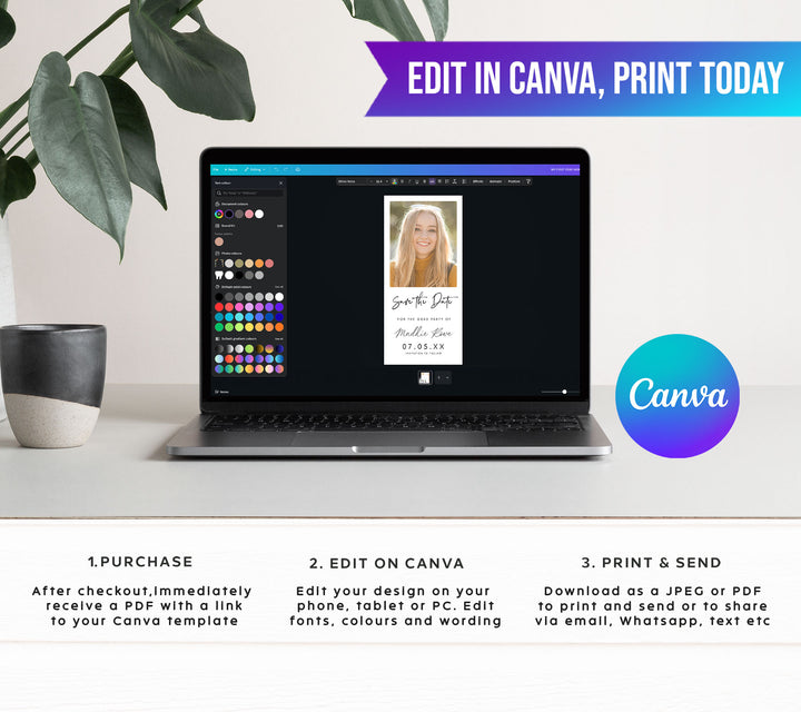 Minimalist Save The Date Graduation