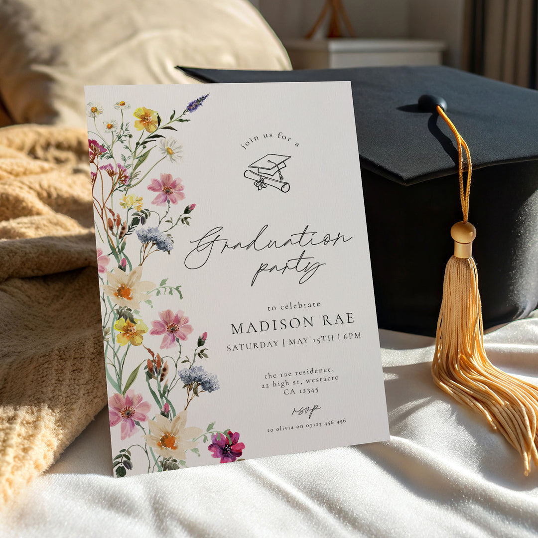 Wildflower Graduation Announcement