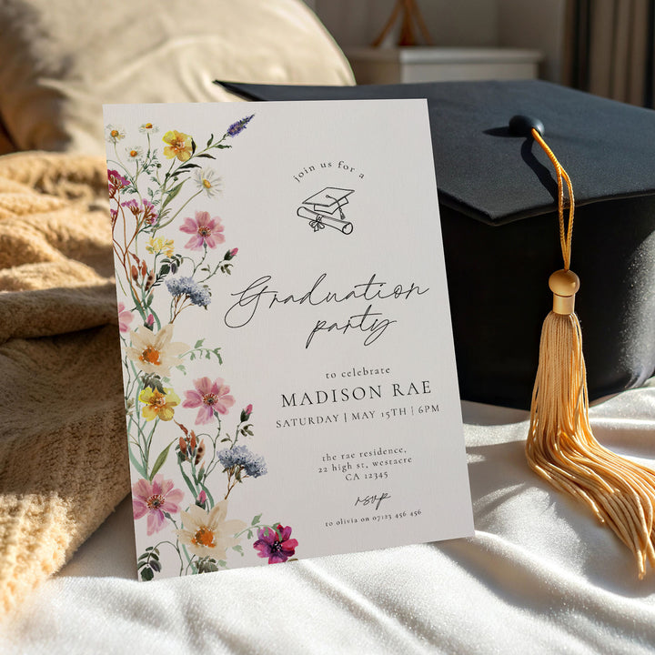 Wildflower Graduation Announcement