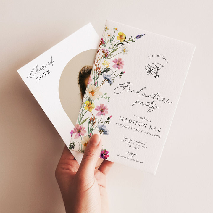 Wildflower Graduation Announcement