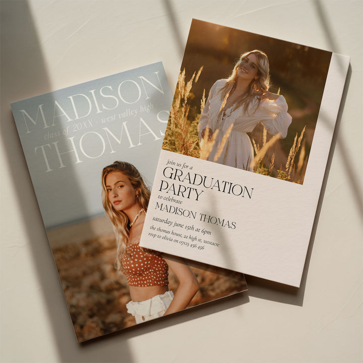 Boho Graduation Announcement