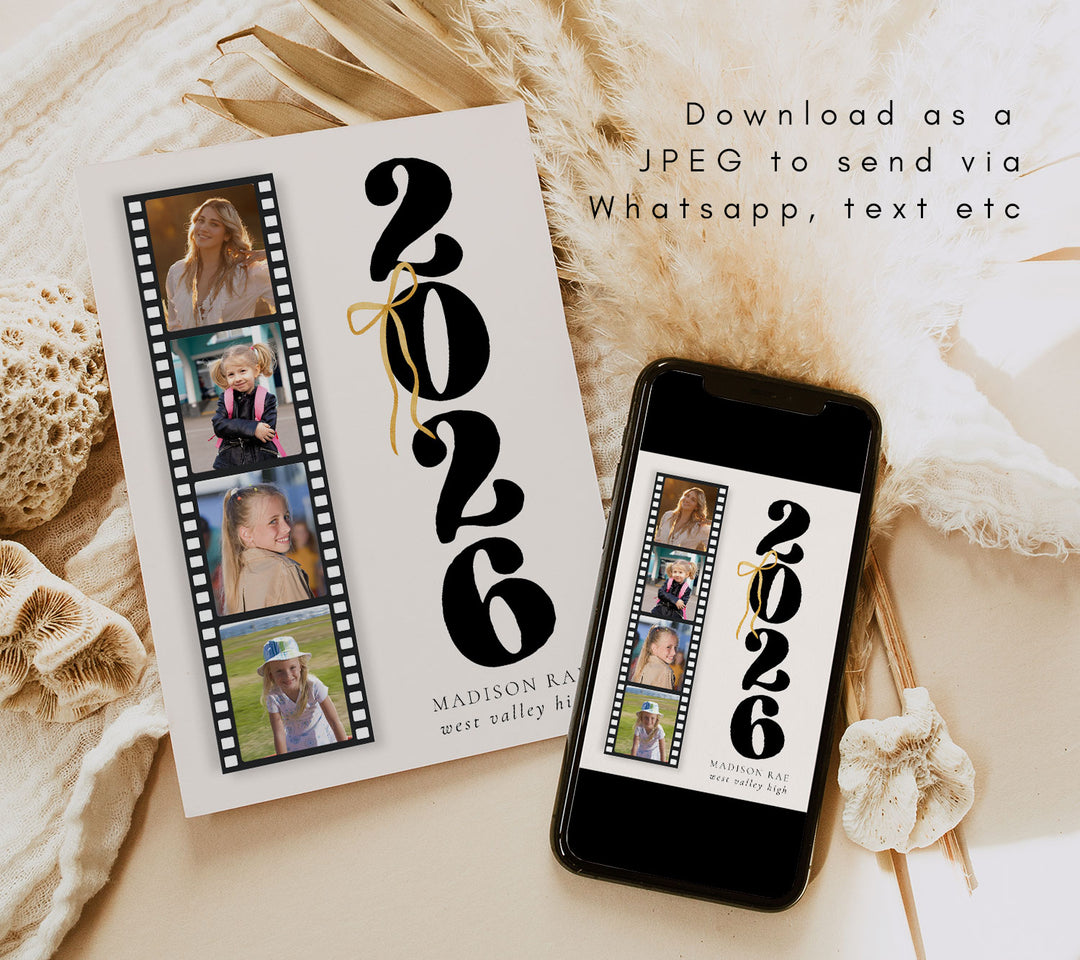 Film Stirp Graduation Announcement