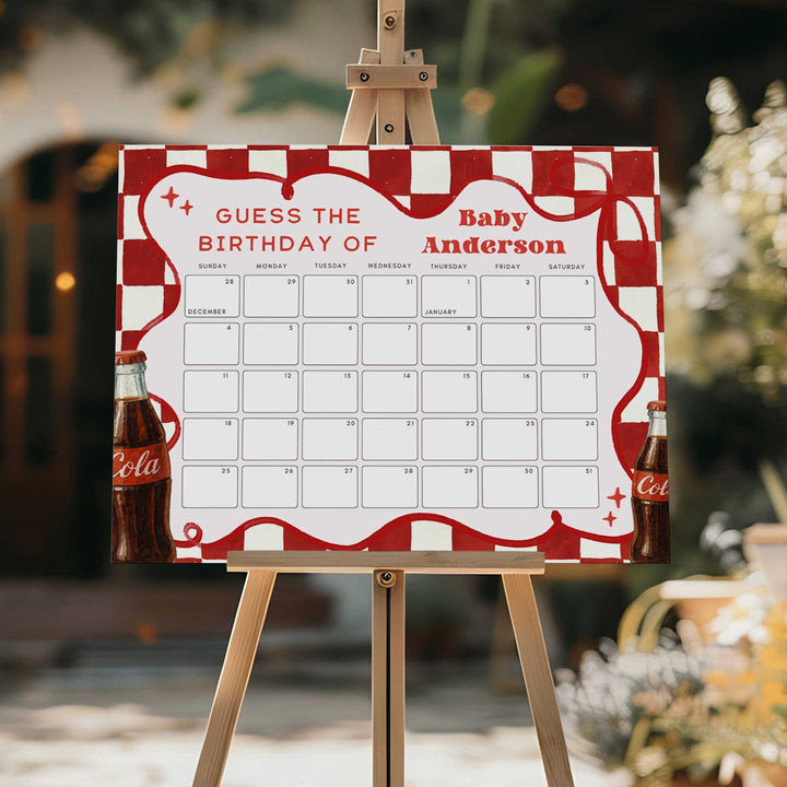 Guess The Baby Arrival Date Soda Game