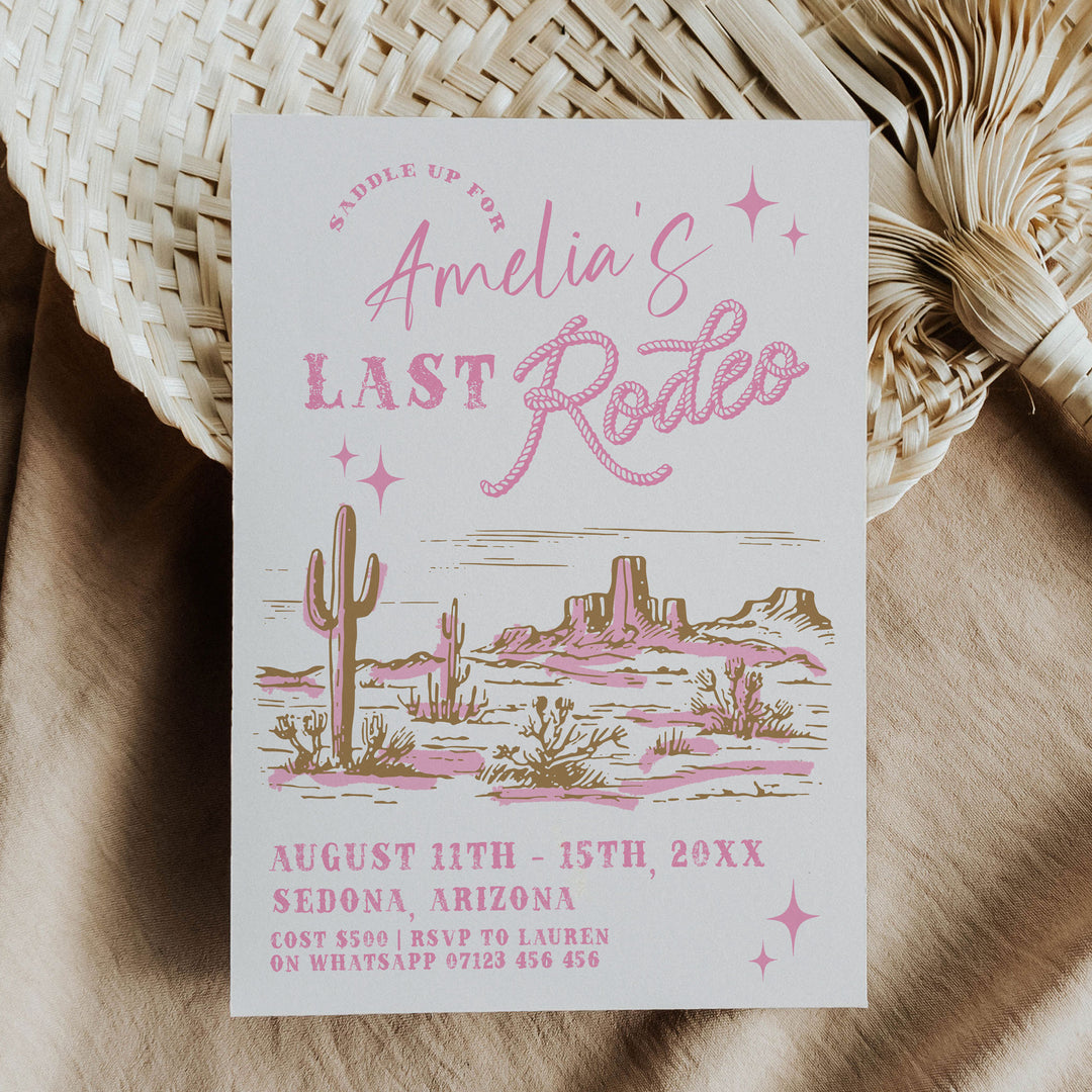 Her Last Rodeo Invitation