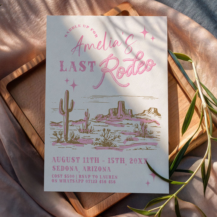 Her Last Rodeo Invitation
