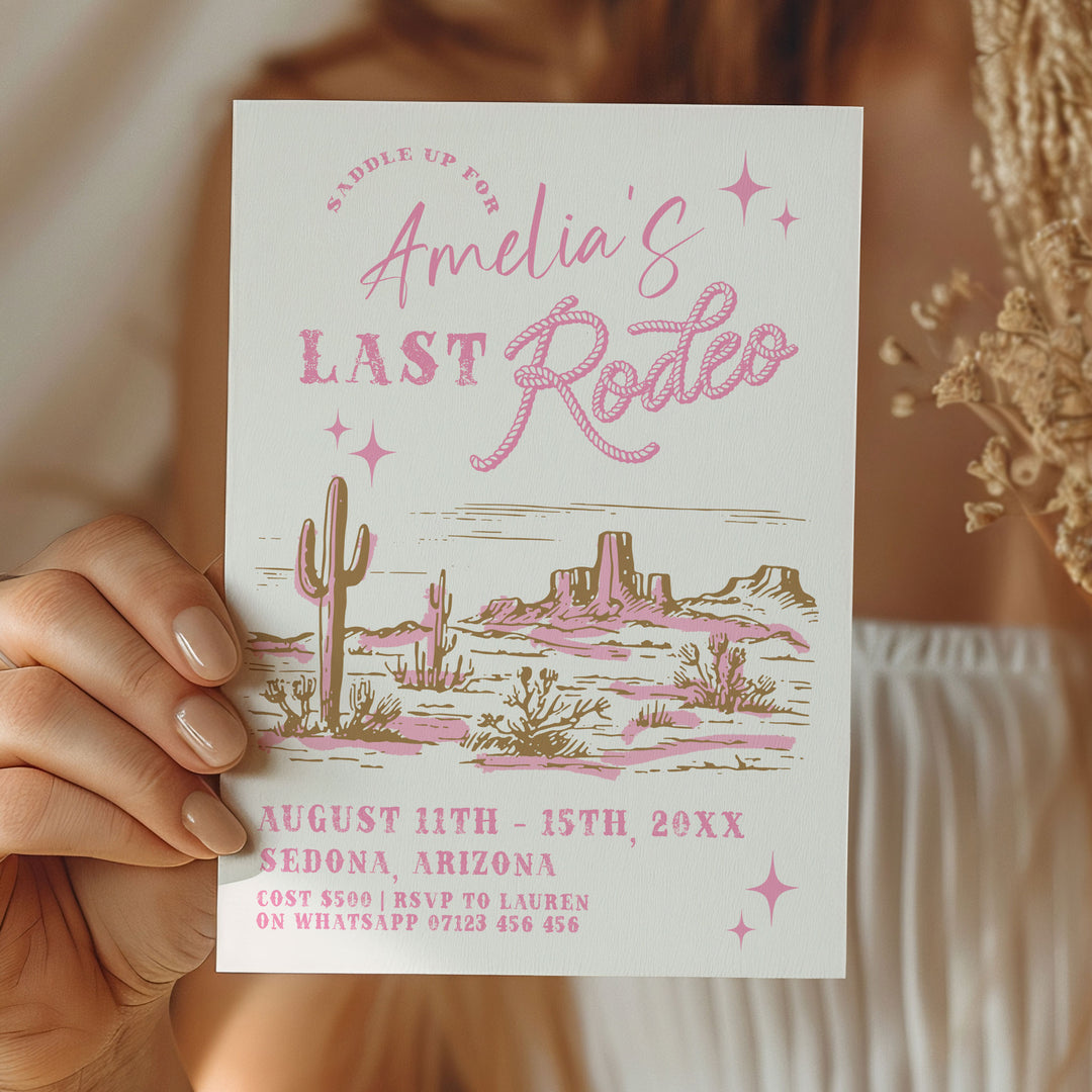 Her Last Rodeo Invitation