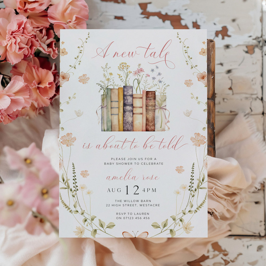 Wildflower New Chapter Begins Invitation