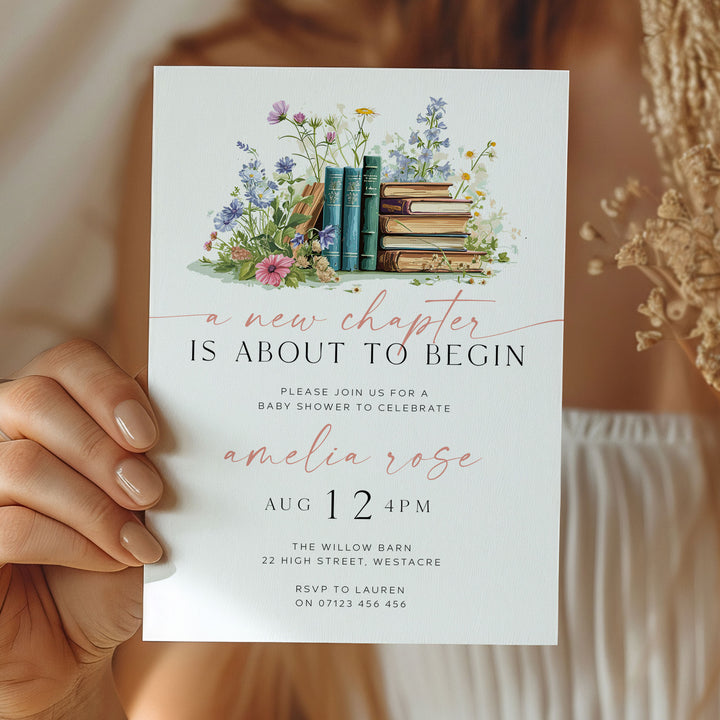 A New Chapter Begins Invitation
