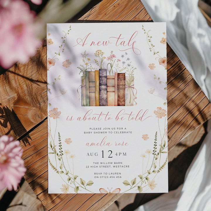 Wildflower New Chapter Begins Invitation