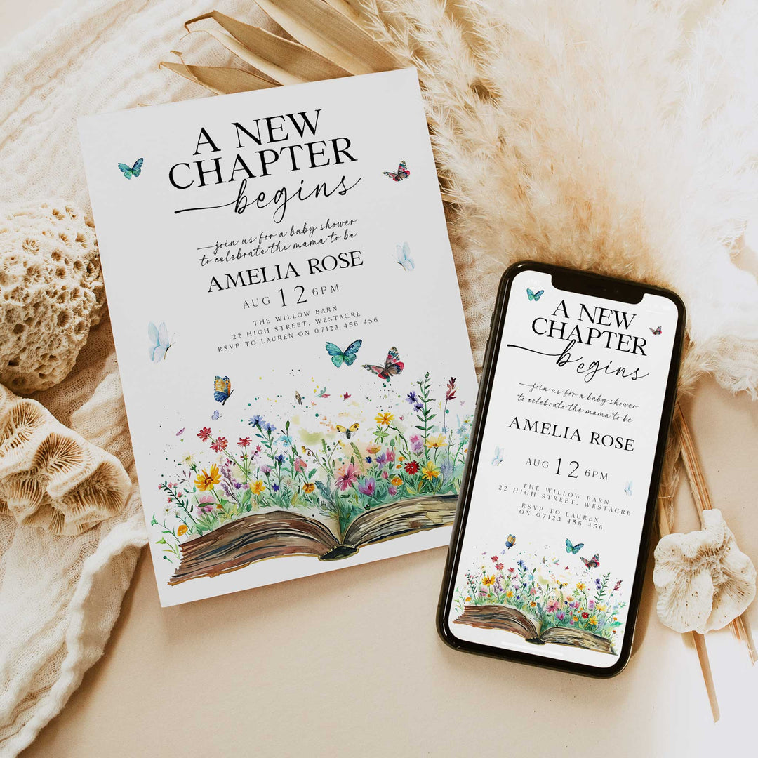 A New Chapter Begins Invitation