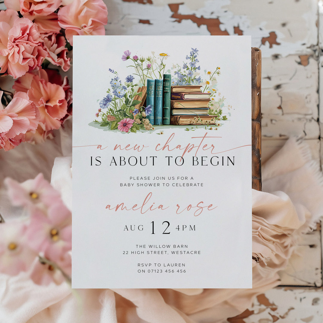 A New Chapter Begins Invitation