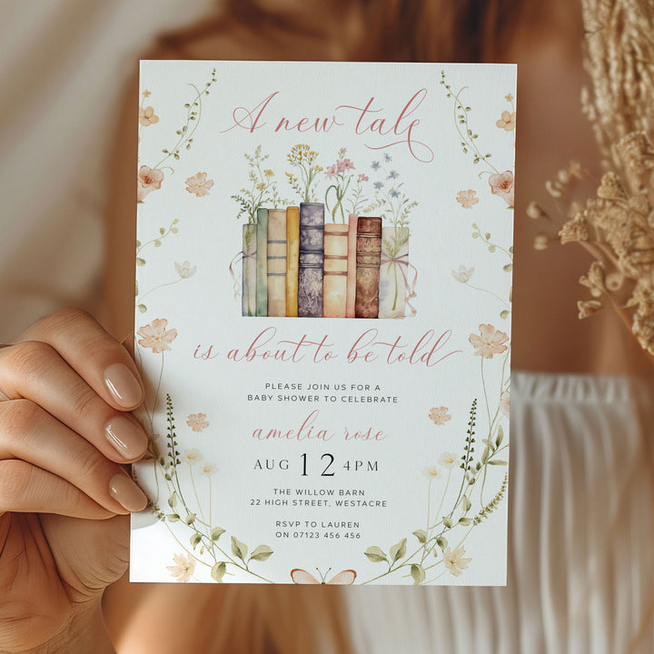 Wildflower New Chapter Begins Invitation