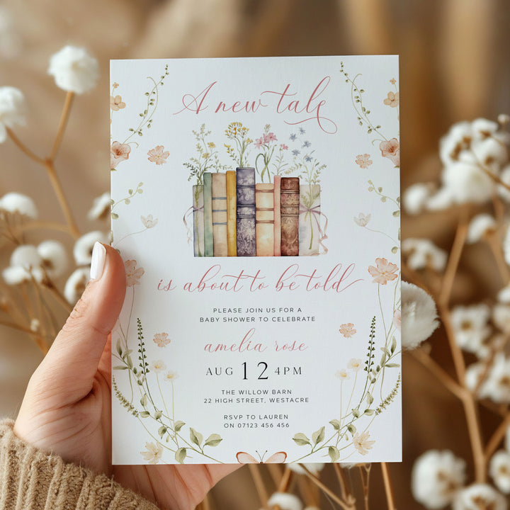 Wildflower New Chapter Begins Invitation