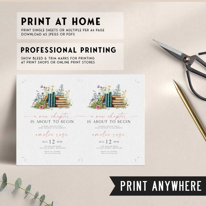 A New Chapter Begins Invitation