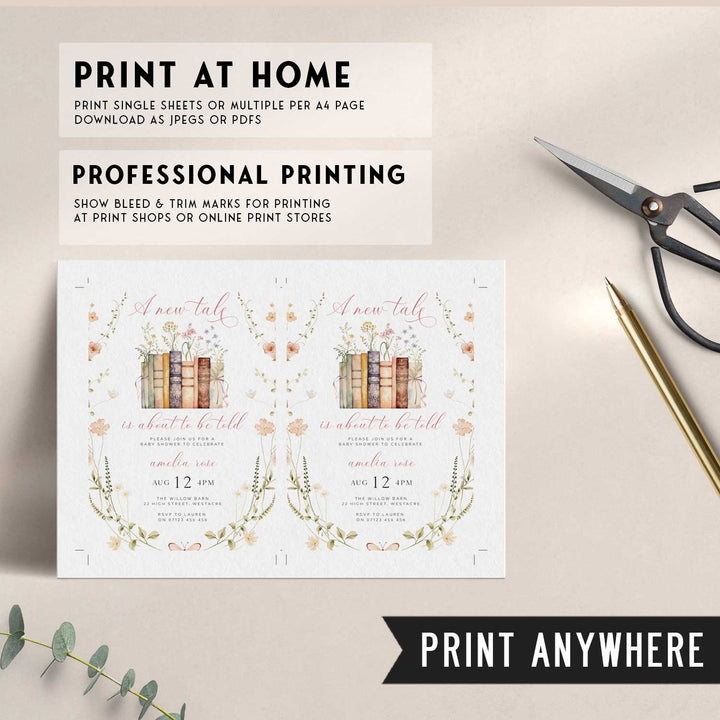 Wildflower New Chapter Begins Invitation