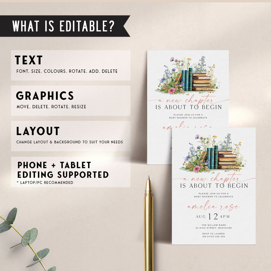 A New Chapter Begins Invitation