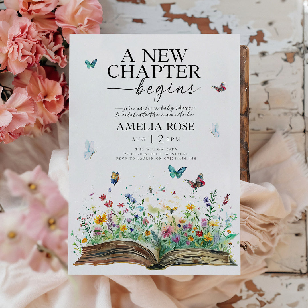A New Chapter Begins Invitation