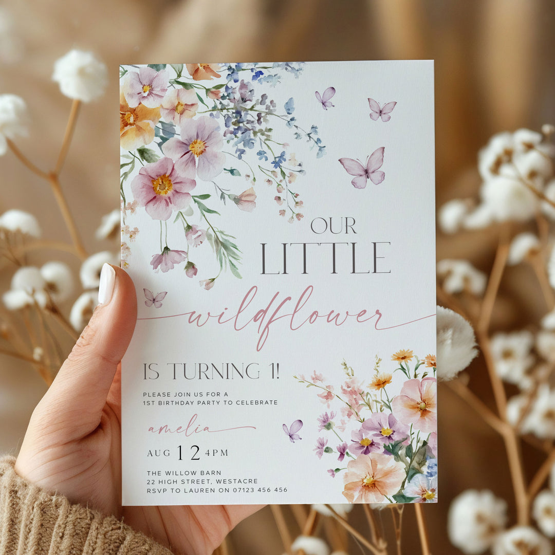 Little Wildflower Invitation