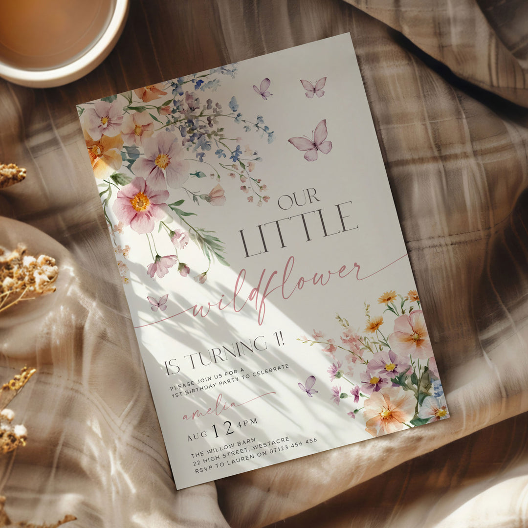 Little Wildflower Invitation