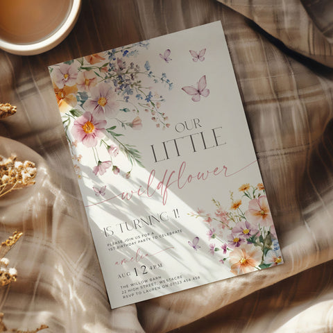 Little Wildflower Invitation