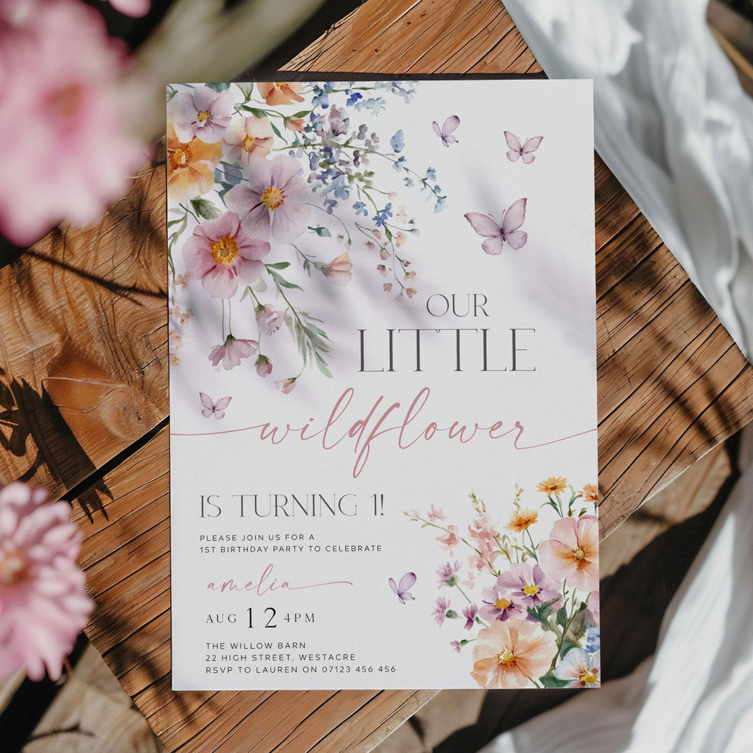Little Wildflower Invitation