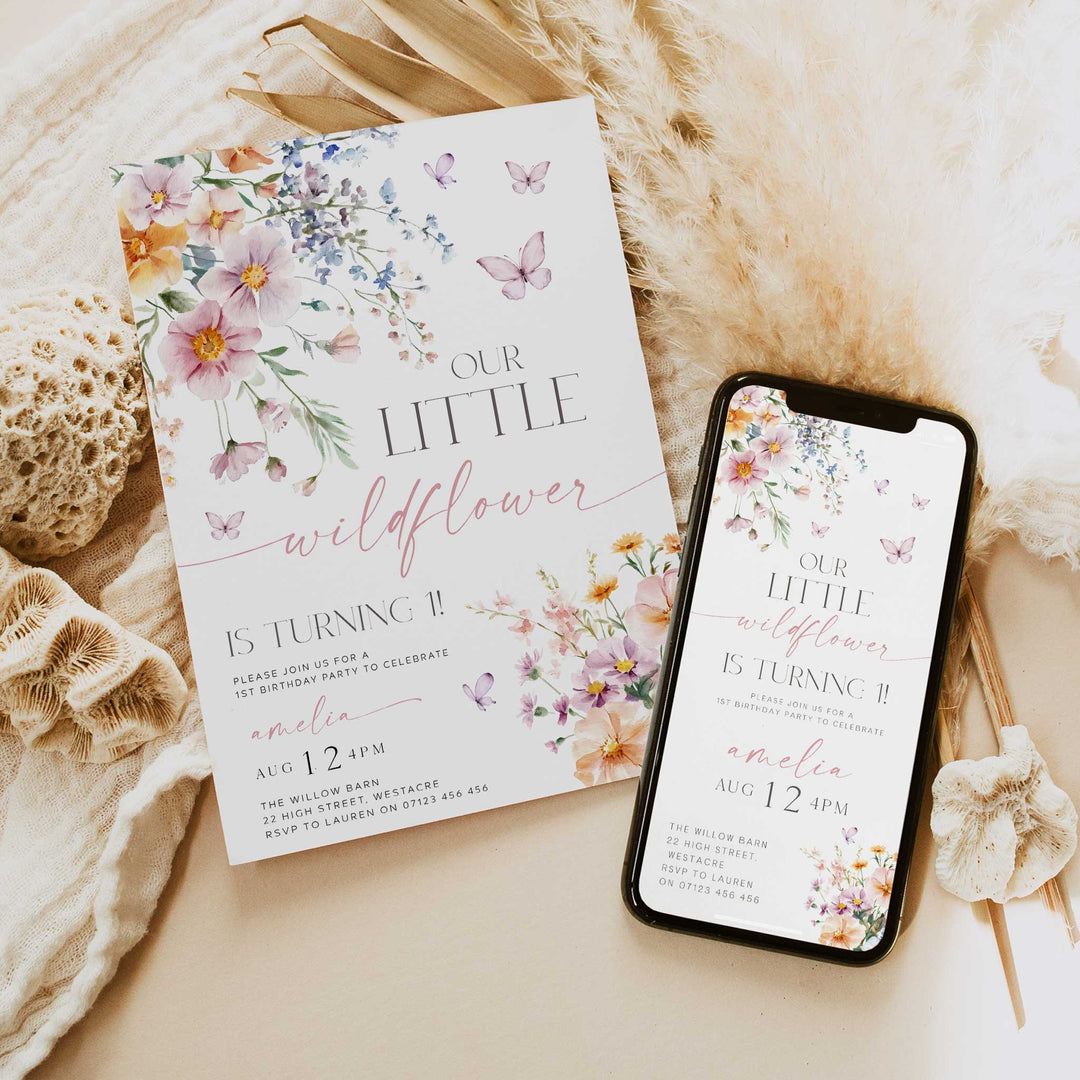 Little Wildflower Invitation