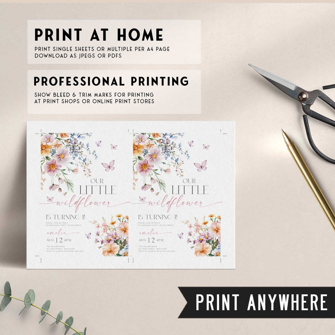 Little Wildflower Invitation