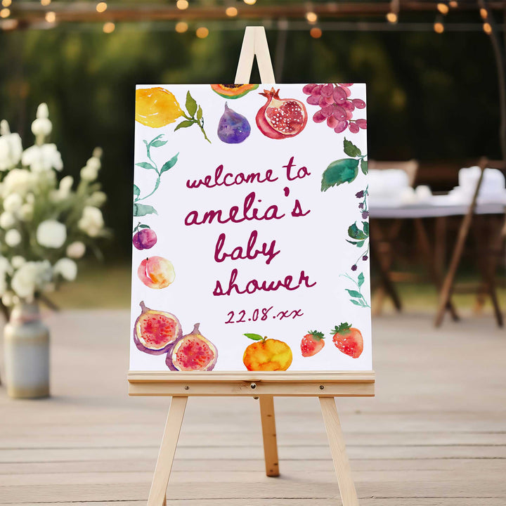 Locally Grown Baby Shower Welcome Sign