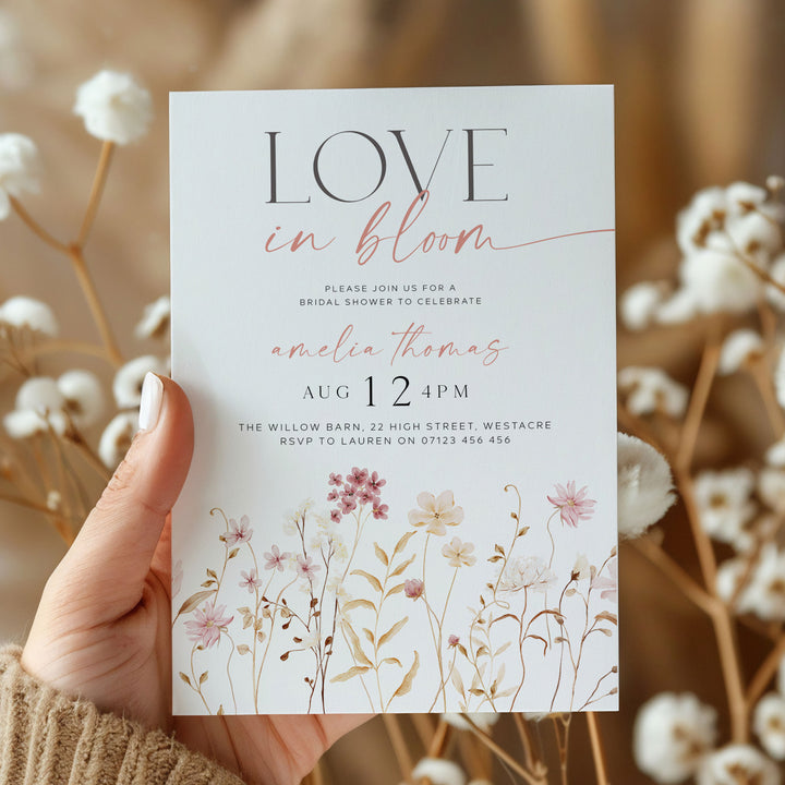 Love In Bloom Boho Invitation