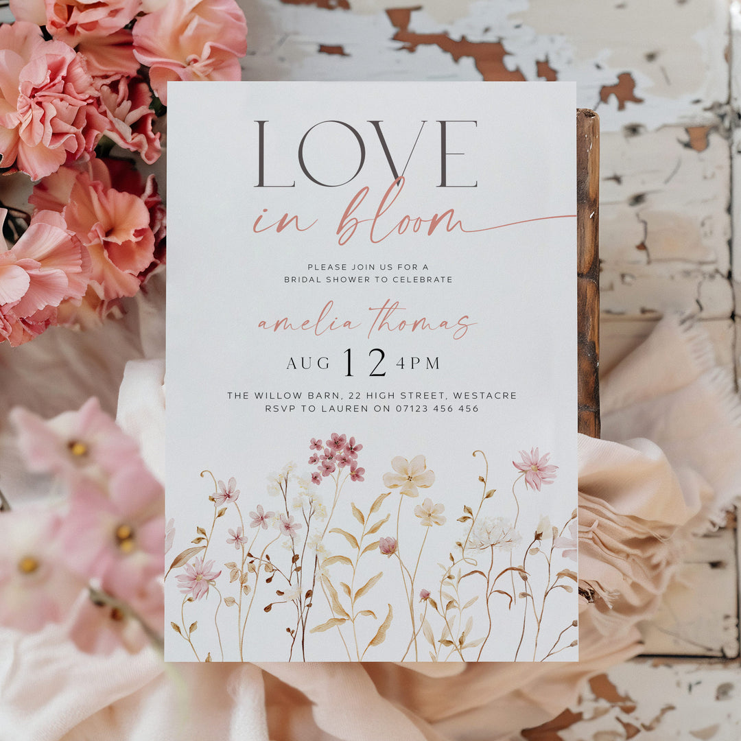 Love In Bloom Boho Invitation