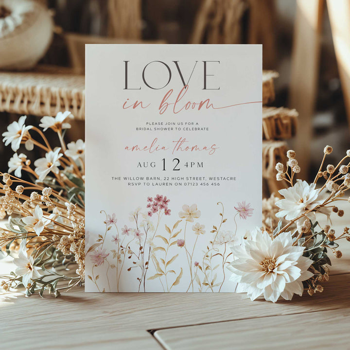 Love In Bloom Boho Invitation