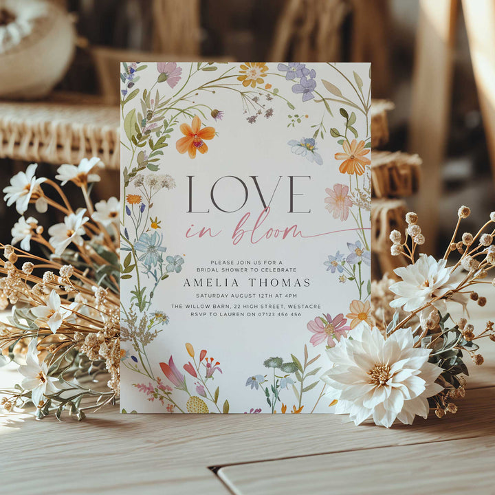 Love In Bloom Bridal Shower Invitation