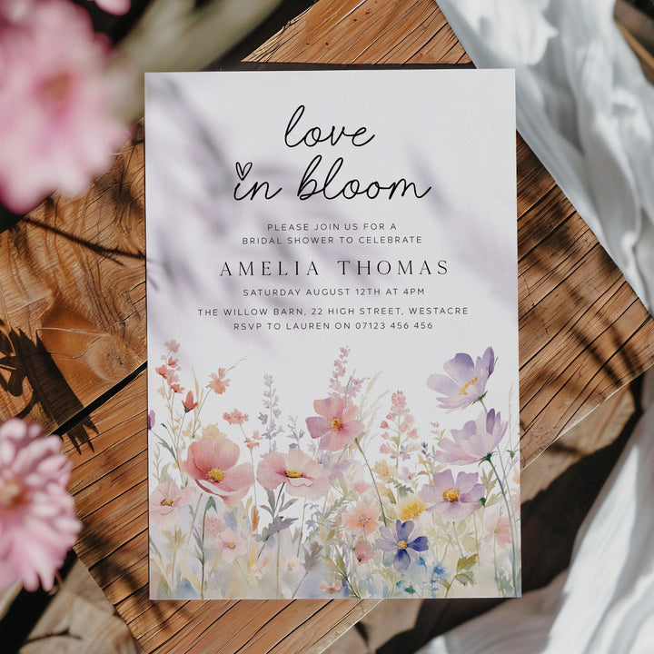 Love In Bloom Shower Meadow Invitation